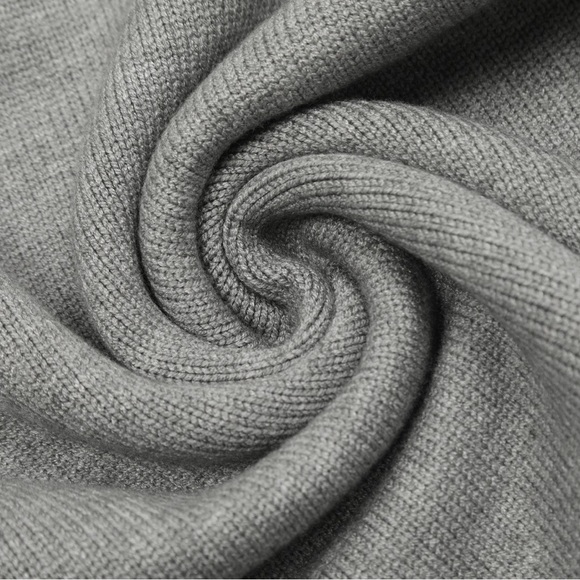 Ami Gray Turtleneck Sweater with Black Heart Logo - Picture 7 of 7